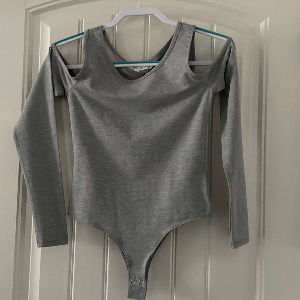 Heather grey bodysuit.